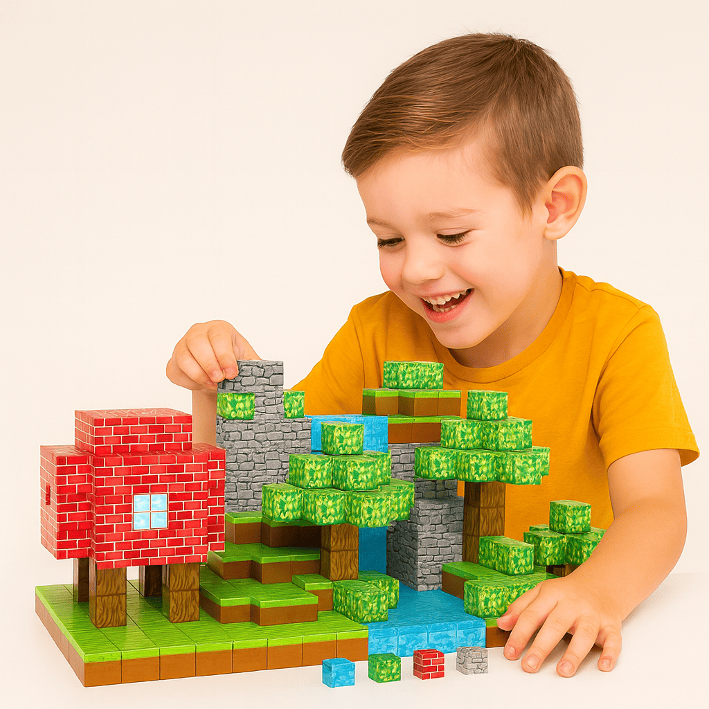 🧱 Bloques Magnéticos Minecraft ¡Construye Sin Límites! 🧲