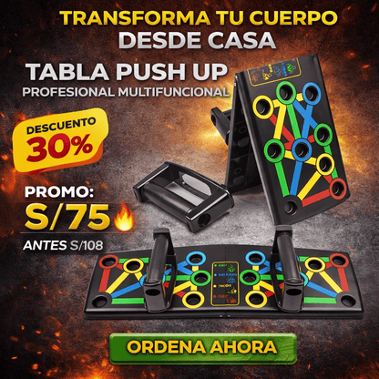 TABLA PUSH UP PARA FLEXIONES🔥