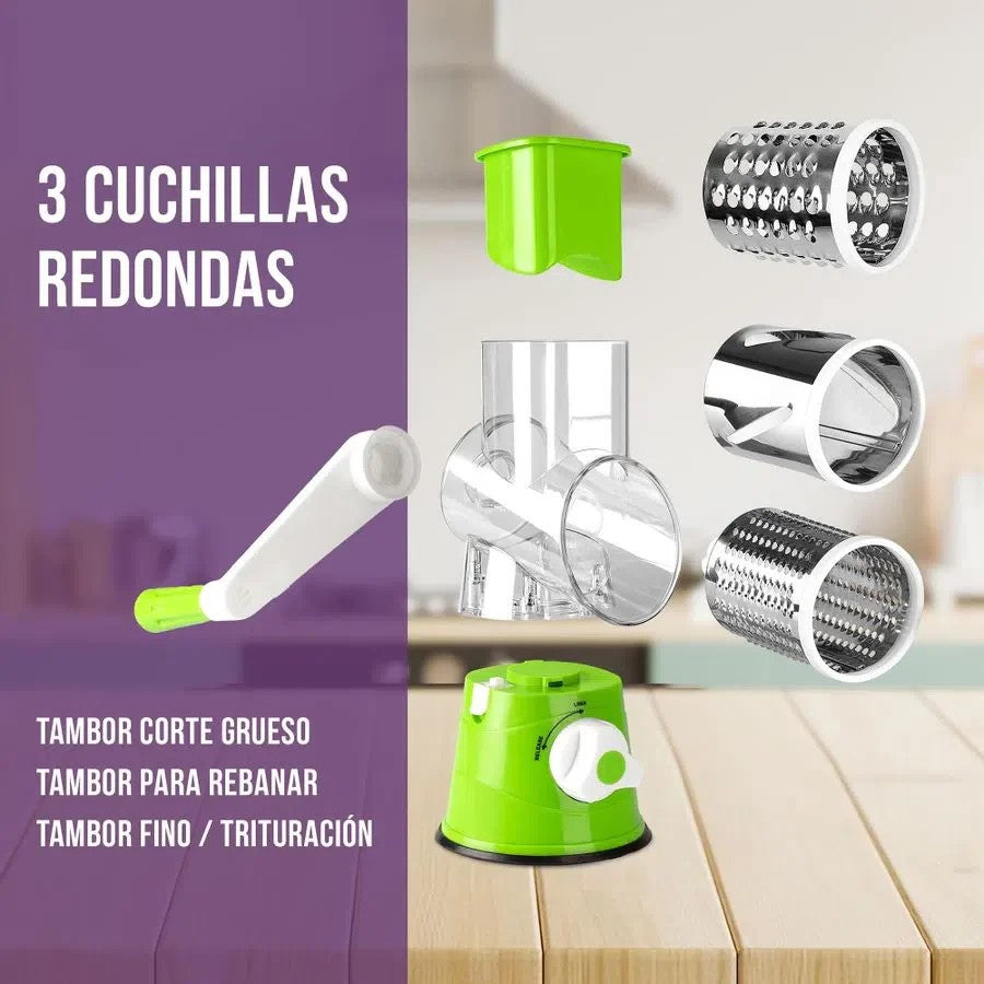 Rallador 3 en 1 Manual para Cocina