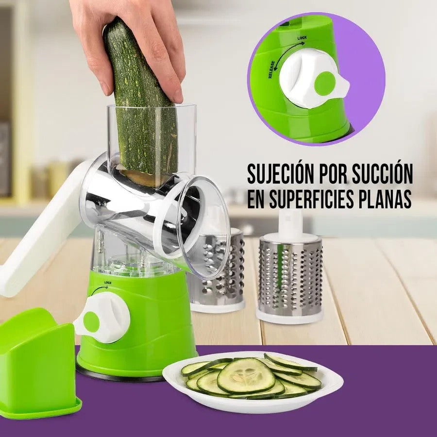 Rallador 3 en 1 Manual para Cocina
